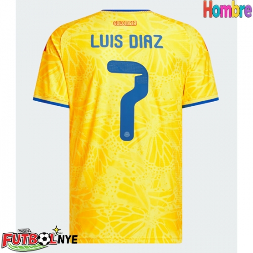 Camiseta Colombia Luis Diaz #7 Primera Equipación Mundial 2026 manga corta